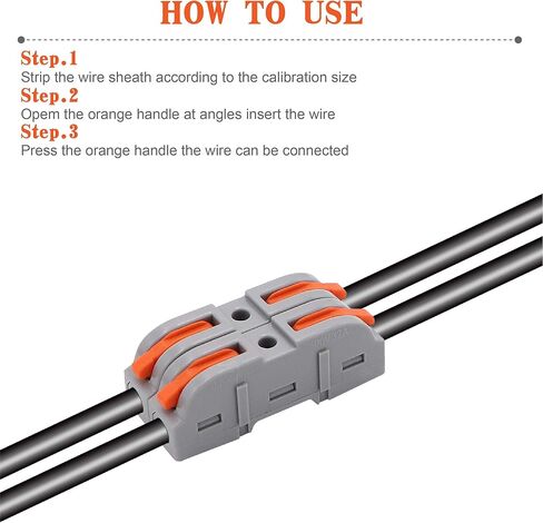 50 قطعة من موصلات الأسلاك - يمكن ربطها بنفسك في طرف كابل بمؤخرة 2/3/4/5/6 لـ 28-12 AWG in Kuwait
