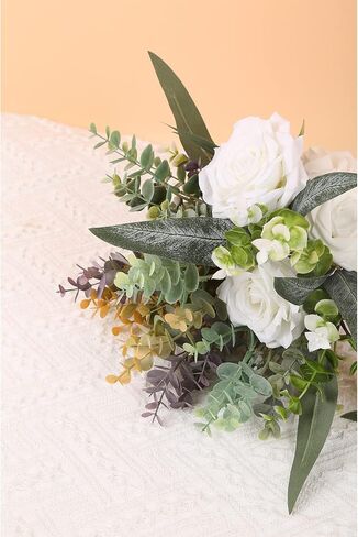 Artificial Eucalyptus 25PCS with 6 Kinds of Greenery Stems for Flower Arrangements Artificial Greenery Spray Box Set for Eucalyptus Bunch for Wedding Bouquet Table Centerpieces and Floral Arrangement in Saudi Arabia