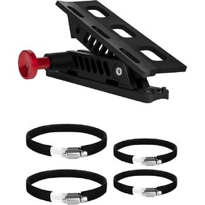 Adjustable Fire Extinguisher Mount, Easy Install on UTV Roll Bar/ Cage Fire Extinguisher Holder, Quick Release Mounting Bracket for Jeep Wrangler JT TJ JKU JK JL Cam-Am X3 Polaris RZR Ranger