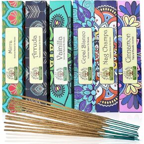 DharmaObjects Premium Incense Sticks - Mixed 6 Scents Incense Gift Set