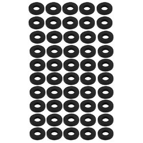 uxcell Rubber Flat Washers 14mm OD 6mm ID 2.5mm Thickness for Faucet Pipe Water Hose, Pack of 50