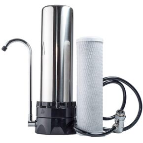 Stainless Steel Countertop Water Purifier Filter (10 Micron Carbon Block)