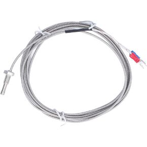 PT100 Temperature Sensor Probe WRNJ‑M6 2 Wire System 0~750℃ Waterproof J Type Thermistor Temp Stainless Steel Probe for PID Temperature Controller