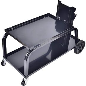 Aain Universal MIG Welding Cart, Rolling Welding Cart with Wheels for TIG MIG Welder, 110Lbs Capacity, Black