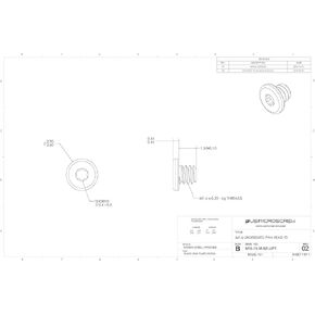 M1.6-0.35 X 1.5mm Machine Screw Black Zinc Plated Steel Undersized Pan Head 6-Lobe Drive (100 Pcs) - M16-15-M-BZ-UPT