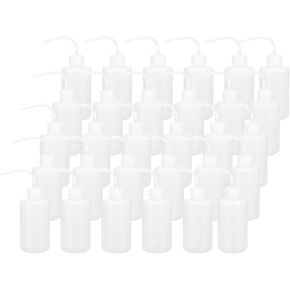 PATIKIL 250ml 8oz Succulent Lash Tattoo Wash Bottle, 30 Pcs Plastic Watering Squeeze Bottle Rinse Bottle for Plant Eyelash Extensions Irrigation Lab Gap Cleaning, Clear