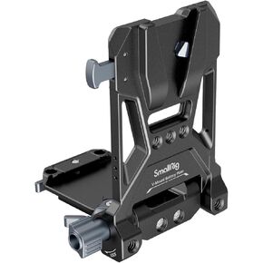 SmallRig V-Mount Battery Plate, V Lock Battery Mounting Plate with Quick Release Plate for Arca, Chest Pad, 15mm rods, L-Shape Compact V Mount Battery Plate for DSLR Cameras, Gimbals & Tripod - 4063