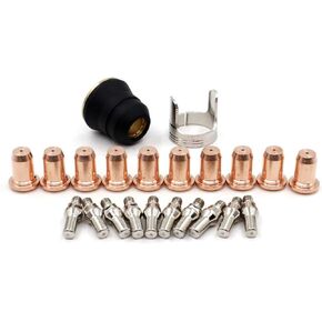 Plasma Cutting Torch for harbor freight 62204 IPT-60 PT-60 IPT-40 PT40 Tip 0.039'' 1.0mm Electrode Shield Cap Stand Off 22pcs