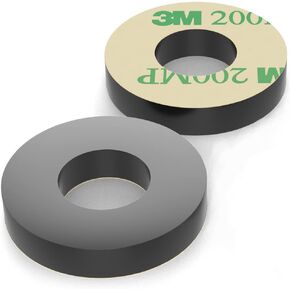 Isolate It: Sorbothane Vibration Isolation Washer 70 Duro with 3M Adhesive (.45" ID - 1" OD - .19" H) - 8 Pack