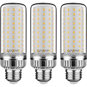 gezee 25W LED Light Bulb, 200 Watt Equivalent，E26 LED Lamp 2500 Lumens Daylight-White 6000K,Non-Dimmable (3-Pack)