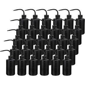 PATIKIL 250ml 8oz Succulent Lash Tattoo Wash Bottle, 30 Pcs Plastic Watering Squeeze Bottle Rinse Bottle for Plant Eyelash Extensions Irrigation Lab Gap Cleaning, Clear