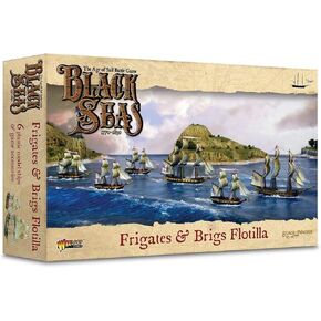 WarLord Black Seas The Age of Sail Schooners Squadron for Black Seas Table Top Ship Combat Battle War Game 792410003, Unpainted