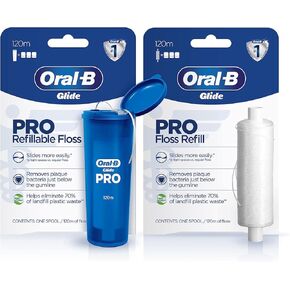 Oral-B Glide PRO Refillable Dental Floss Starter Kit + Refill, 240m
