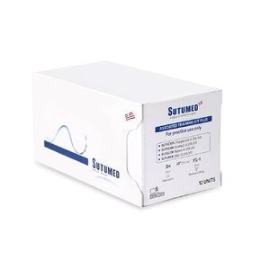 Assorted Training Suture PLUS Pack | includes 12 Mixed Suture Thread with Needle 0, 2-0, 3-0 Absorbable and Non-Absorbable | for Medical Student, Nursing, and Vet Student Suture Training