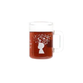 PYREX Griffin Borosilicate"Even Then, You Knew" Glass Beaker Mug - Low Form Graduated Measuring Beaker with Spout – Premium Scientific Glassware for Laboratories, Classrooms or Home Use - Boy, 1/Pk