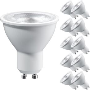 Sparkling Wonderful GU10 LED Bulbs, Dimmable 7W (50W Halogen Equivalent) LED Light Bulbs, 3000K Warm Light, 10 Pack 630LM Bulb