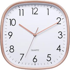 NUOVO Wall Clock 12 Inch Wall Clock Pizza Wall Clock Battery Operated Silent Non-Ticking Clock Rustic Vintage Wall Clock Tree Branch Hands Clock for Living Room, Bathroom, Bedroom, Home, Office
