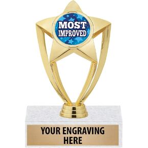 جائزة Crown Awards الأكثر تحسينًا - جوائز Gold Star الأكثر تحسينًا مقاس 6 بوصات Prime