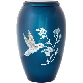 Blue Hummingbird Adult Decorative-urns
