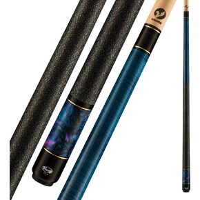 Viking B3263 2 Piece 58" Pool Cue Stick, Ocean Blue, 19oz, Made in The USA, Billiard Cue Stick, Bar or House Use for Men and Women