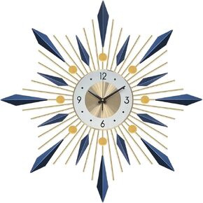 Ergocar Wall Clock, Stylish and Simple Large Decorative Kitchen Wall Clock, No Tick Silent Modern Metal Wall Clock, Suitable for Living Room, Office