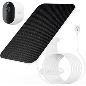 Arlo Solar Panel Charger, Arlo Essential Solar Panel Charger Compatible with Arlo Pro 3/ Pro 4/ Arlo Pro 5S/ Arlo Ultra/Ultra 2/ Arlo Go 2 Camera, 5V 4W Solar Panel Charger 10Ft/3M Cable (3 Pack)