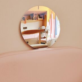 Irregular Wall Mirror - Acrylic Rainbow Castle Flowers Shape Mirror Wall Decor, Cute Colorful Mirror Children Room Bedroom Living Room Decor (Flower)