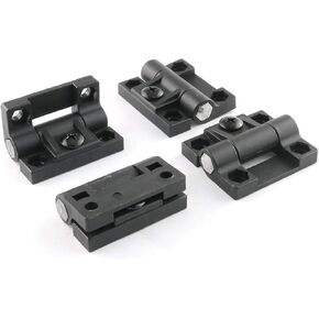 E-outstanding Torque Hinge 4PCS Black Nylon Adjustable Position Control Hinges