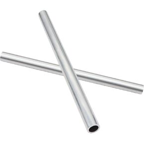 2PCS 6063 Aluminum Round Tube, 300mm Length 20mm OD 15mm ID Metal Seamless Straight Tubing, for DIY, Industry, Decoration or Others.