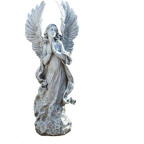 Joseph's Studio by Roman - Collection, 21" H Praying Angel W/Wings, Made from Resin, High Level of Craftsmanship and Attention to Detail, Durable and Long Lasting