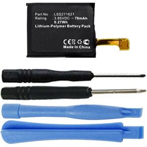 70mAh LSS271621 Battery Replacement Compatible with Fitbit Charge 3 Fitness Activity Tracker FB409, FB410