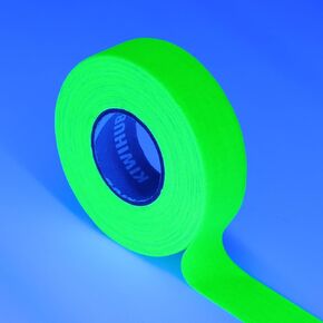 Neon Gaffer Cloth Tape, UV Blacklight Glow in The Dark Tape for Neon Party, UV Reactive Neon Tape for Glow Party Supplies, 1 inch x 66 Feet - Fluorescent Green