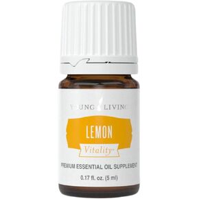 Young Living Lemon Vitality Essential Oil - 100% Pure, Food-Grade Citrus Flavor Enhancer - Antioxidant and Immune Support - Culinary and Beverage Flavoring - 5ml