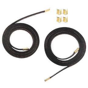 Black 2GT-6mm Timing Belt - 3D Printer Accessories X Axis + Y Axis Replacement Synchronous Belt Kit for Creality Ender 3 V2，3D Printer Parts and Accessories