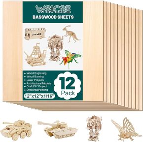 40Pack Basswood Sheets 1/16, Balsa Wood Sheets Thin Plywood Wood Sheets for Crafts Projects, Laser, Painting, Wood Burning Halloween Christmas DIY Ornaments(150x100x2mm)