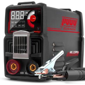 110V 135A Stick Welder Digital Welding Machine with Overheat Protection,Electrode, Digital Screen, Quick Connector with Hot Start - MINI MMA Arc Welder