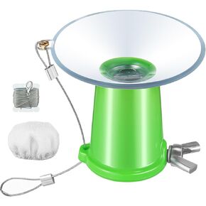 Light Bulb Changer for High Ceilings and Recessed Lights, Suction Cup Light Bulb Changer High Reach Remover Tool Fits to Other Standard Threaded Extension Pole (Pole Not Included), Green
