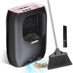 Pro Touchless Vacuum Automatic Dustpan - Ultra Fast & Powerful - Great for Sweeping Salon Pet Hair Food Dirt Kitchen, Corded Canister Vacuum, Bagless, Automatic Sensors, 1500 Watt