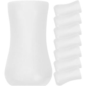 Healvian 8pcs Roller Pendant Ball Pulls End for Curtain Roller Shades Pulls Ends Clear Cord Tassels Knobs Pull End for Blinds White Window Blinds Window Blind End Replaceable Plastic Rome