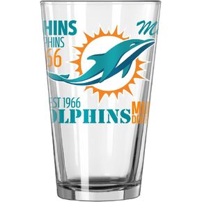 FVLFIL Miami Dolphins Official NFL 16 fl. oz. Spirit Pint Glass … in Saudi Arabia