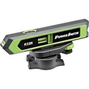 PowerSmith PLTL320 Torpedo Laser Level and Pointer with Magnetic Back, Mounting Base, 360° Rotation, and Batteries, Red