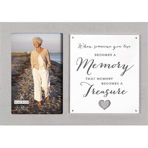 Malden International Designs 5x7 When Someone You Love Becomes A Memory Gray Remembrance Picture Frame