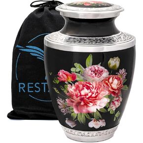 Peony Bouquet Ashes urn. Cremation urns for Human Ashes Adult Female mom. Decorative urns for Adult Female
