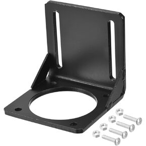 MECCANIXITY Motor Bracket Motor Mounting Holder 98.5x100x98.5mm Black for 86mm NEMA 34 Stepper Motor with Screws