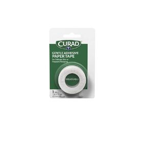 CURAD Gentle Adhesive Paper Tape for Sensitive Skin 1" x 10 yds., Pack of 24