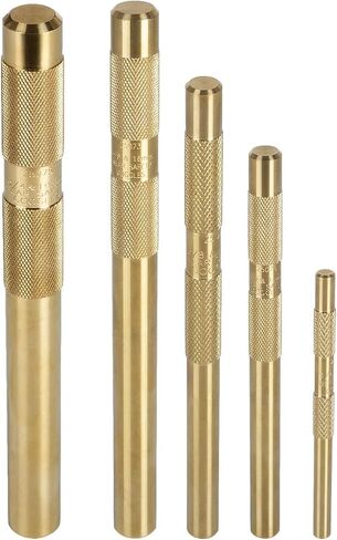 RANSOTO Brass Drift Punch Tool Set with 1/4 Inch 3/8 Inch 1/2 Inch 5/8 Inch 3/4 Inch Brass Punch 5 Piece Replace 67003-MAI 045256670034 in Saudi Arabia