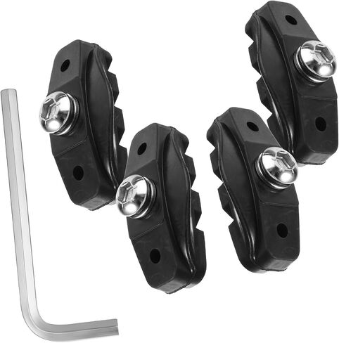 Sibba 2 Pairs Road Brake Pads with Installation Tool Caliper Brake Blocks Professional Caliper Brake Parts Road Bicycle Components Replacement No Noise Skid Universal V-Brake Blocks Sets of 50mm in Saudi Arabia