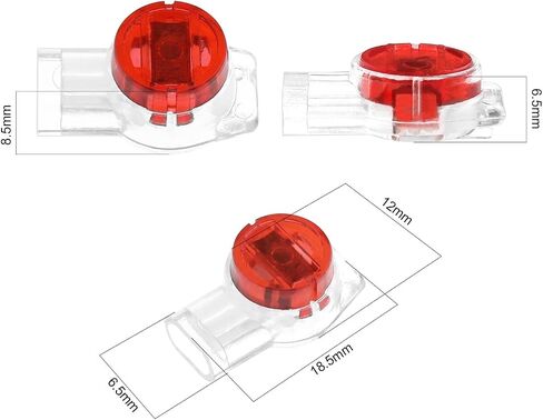 ECSiNG 50PCS UY Connectors K3 Telephone Cable Connectors Waterproof Gel-Filled UY Butt Splice Connectors Jelly Crimp Connectors for Data Cable Phone Wire Joints in Saudi Arabia