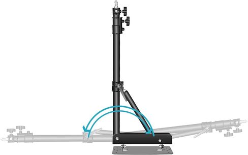 Neewer Wall Mounting Triangle Boom Arm for Ring Light, Monolight, Softbox, Reflector, Umbrella, and Photography Strobe Light, Support 180 Degree Rotation, Max Length 4.3 feet/130cm (Black) in Saudi Arabia