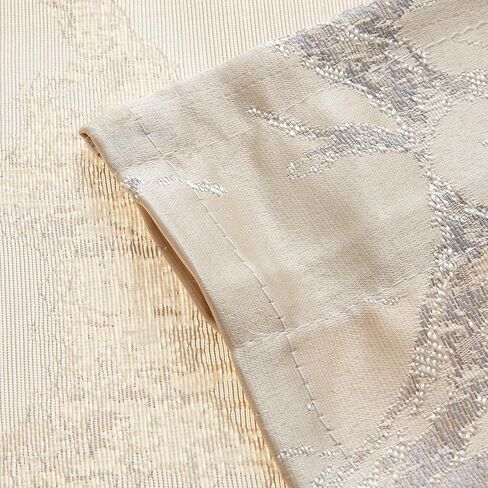 Violet Linen Cordova Abstract Marble Pattern, Polyester Jacquard, with Fringes, Brown, 60 Inch x 18 Inch, Decorative Window Treatment Rod Pocket Curtain Straight Valance in Saudi Arabia